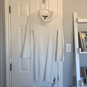 Cream sweater dress